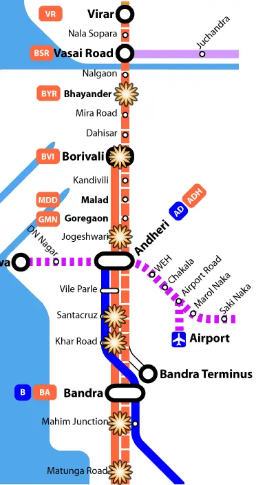 Map: 11 July 2006 Mumbai Bombings Map Showing Locations