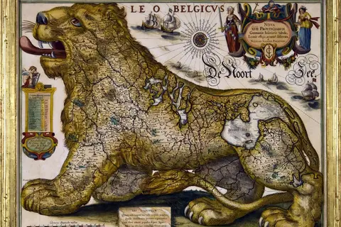 Map: 17th Century US? Came across this at new job. Does anyone have insight?