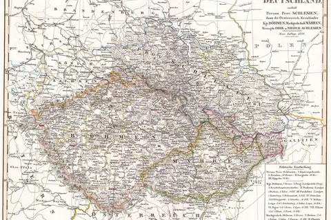 Map: 1850 Perthes Map of Bohemia