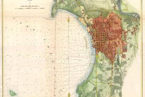 Map: 1872 Us Coast Survey Map of Burlington Vermont