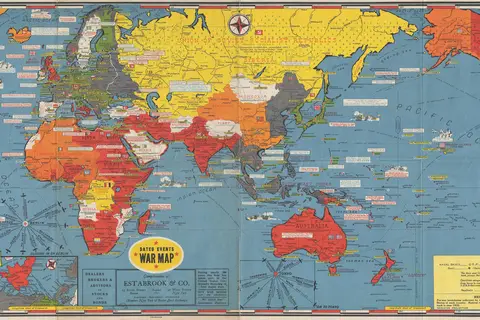 Map: 1700 Map of the World by Paolo Petrini