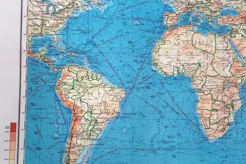 Map: 1950 Map 1 Physical Map of the World 9