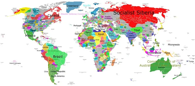 Map: 1983: the Doomsday World Map