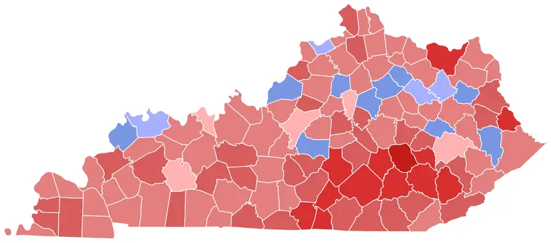 Map: 2015 Kentucky Gubernatorial Election Results Map by County