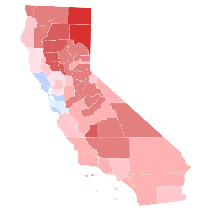 Map: 2022 California State Controller Primary Election Results Map by County