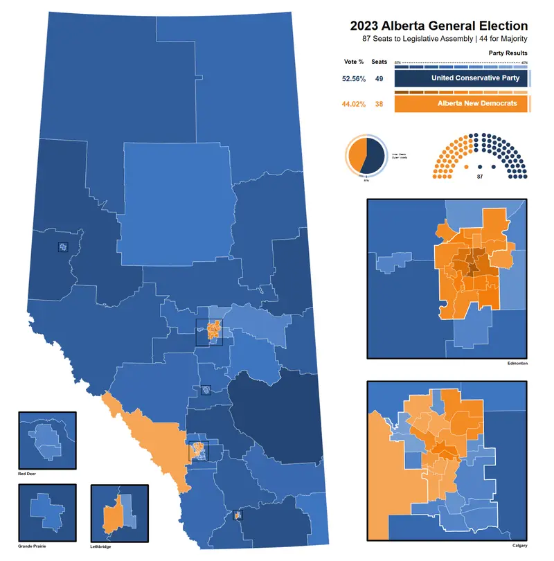 Map: 2023 Alberta General Election Map