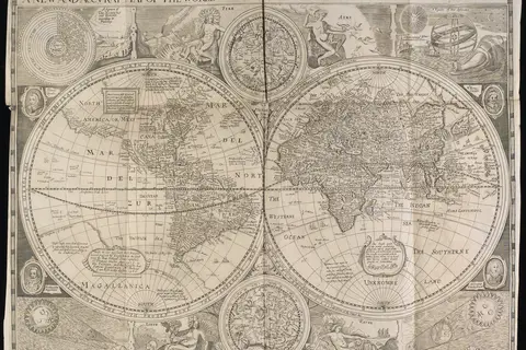 Map: A Map of the World C 1600 Wellcome L0034555