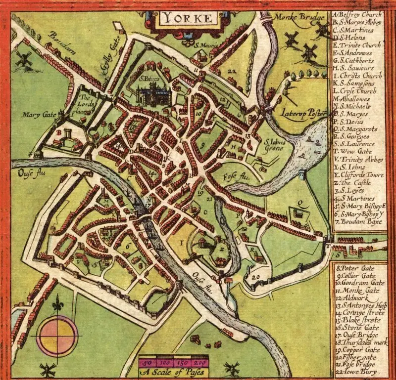 Map: A Map of York England