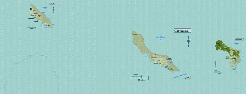 Map: Abc Islands Travel Map