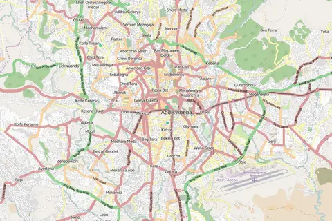 Map: Addis Ababa Street Map 01