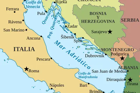 Map: Adriatic Sea Mapes
