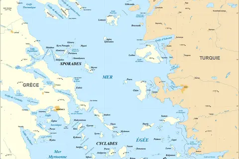 Map: Aegean Sea Mapfr