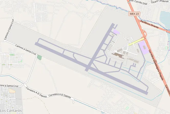 Map: Aeropuerto Internacional de Guadalajara Location Map