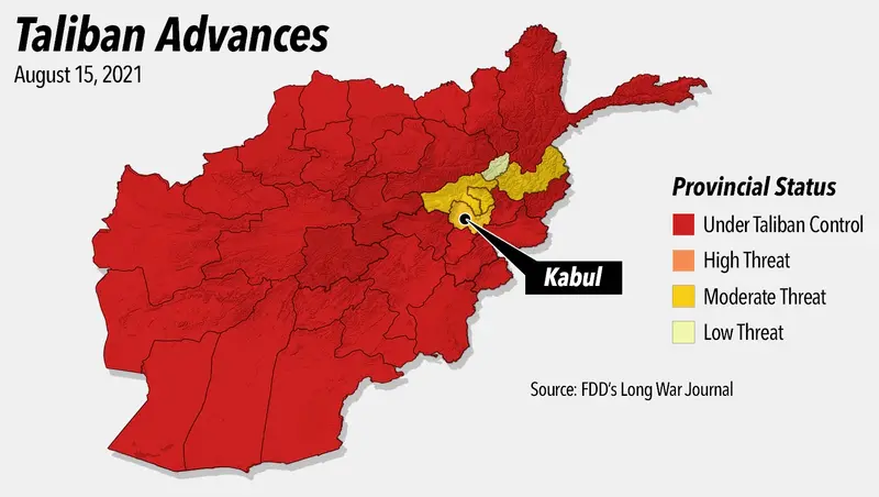 Map: Afghanistan Map Taliban Advances