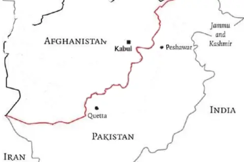 Map: Afghanistanpakistan Border Map