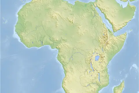 Map: Africa Topography Map
