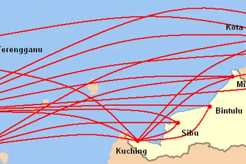 Map: Airasia Route Map