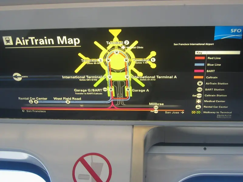 Map: Airtrain Sfo Map