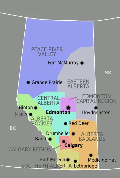 Map: Alberta Map
