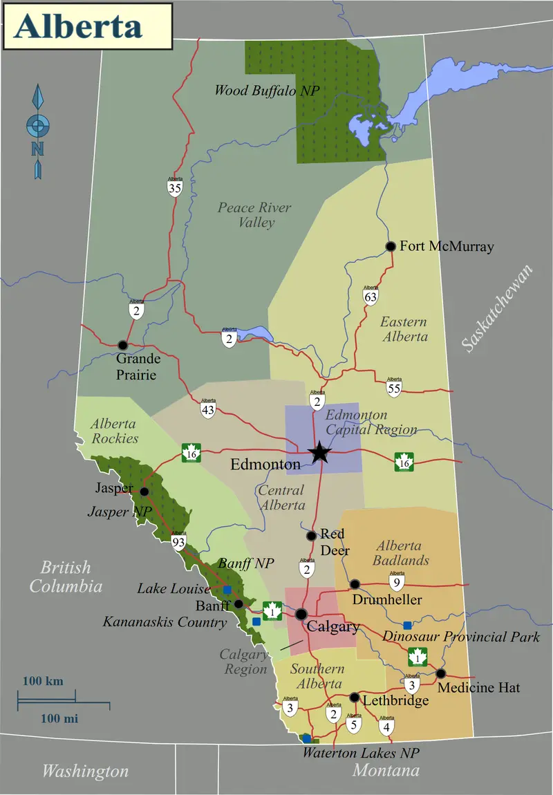 Map: Alberta Map