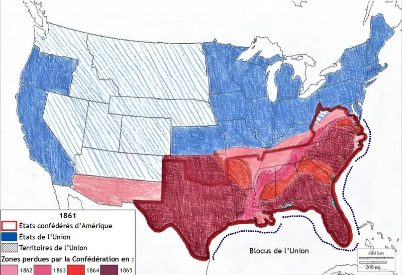 Map: American Civil War Map