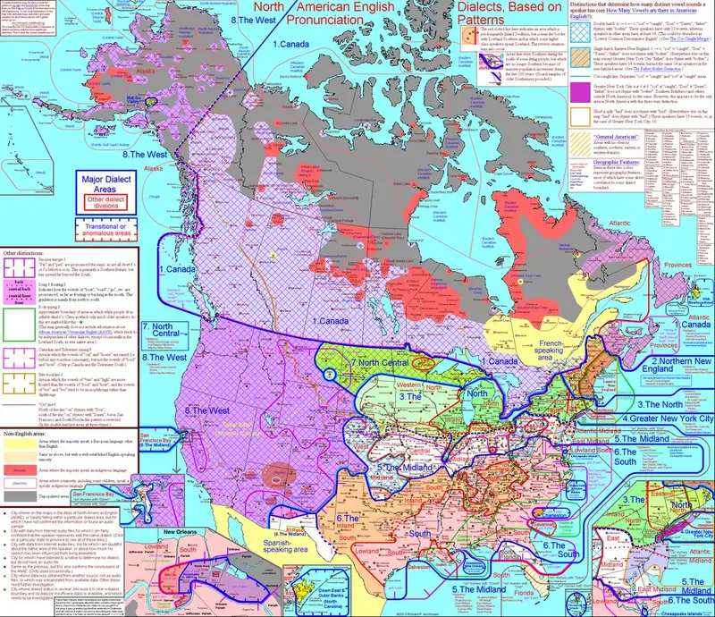 Map: American English Dialects