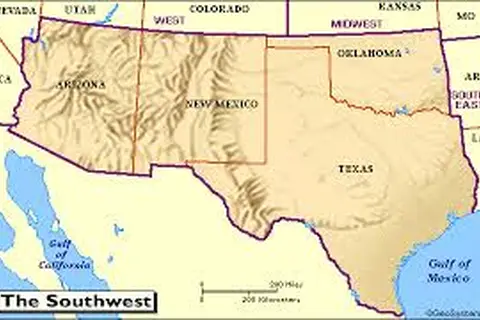 Map: Americansouthwest Map