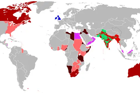 Map: Anachronous Map of the British Empire
