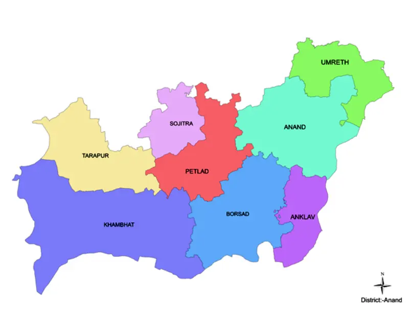 Map: Anand Gujarat Map