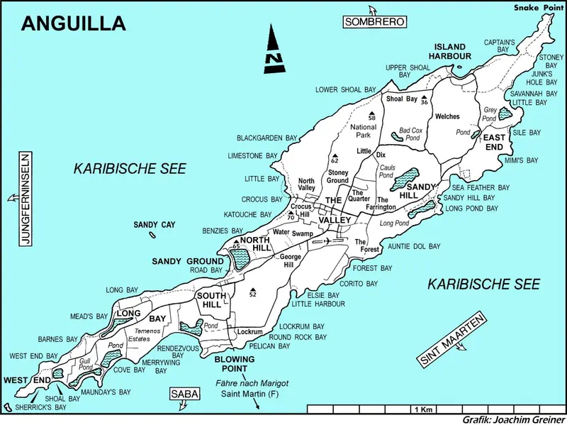Map: Anguilla Map