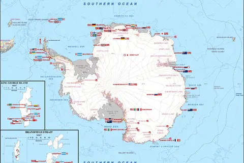 Map: Antarctica Station Map