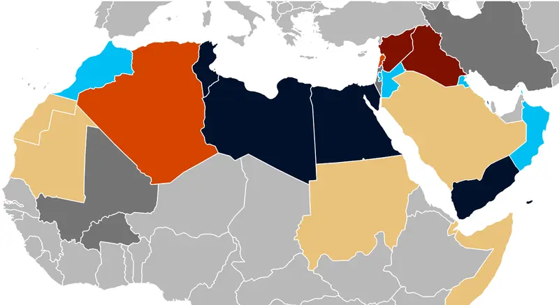 Map: Arab Spring Map