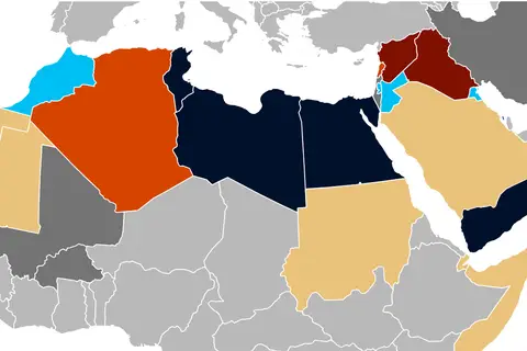 Map: Arab Spring Map