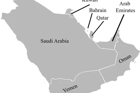 Map: Arabian Peninsula Map