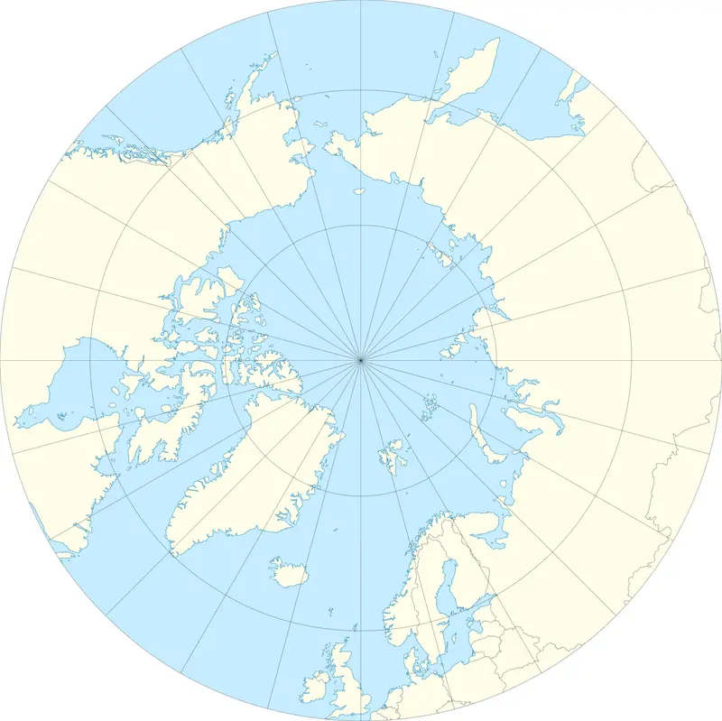 Map: Arctic Ocean Location Map