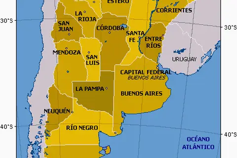 Map: Argentina Map Provinces with Names