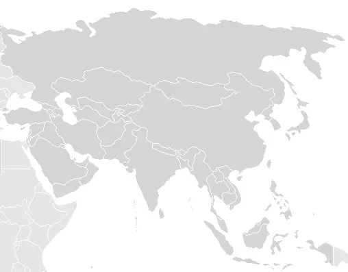 Map: Asia Map Plain