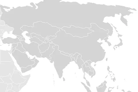 Map: Asia Map Plain