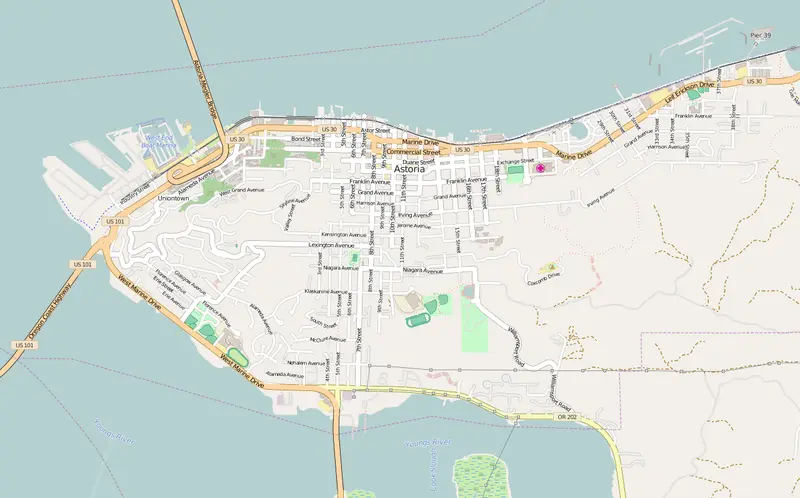 Map: Astoria Oregon Openstreet Map