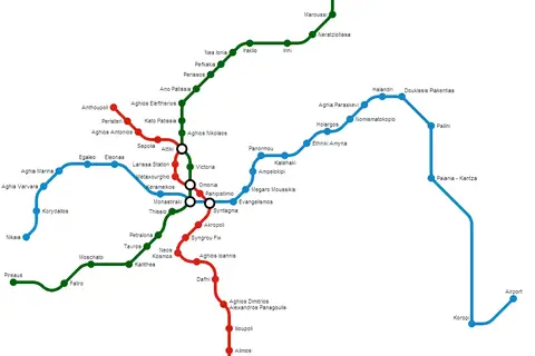 Map: Athens Metro Map