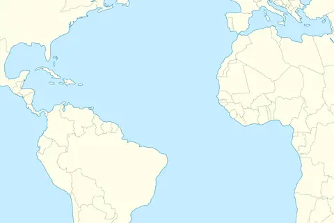 Map: Atlantic Ocean Laea Location Map
