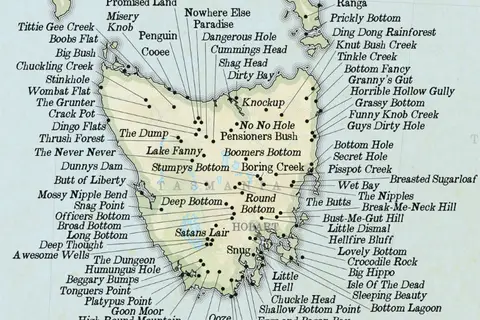 Map: australia