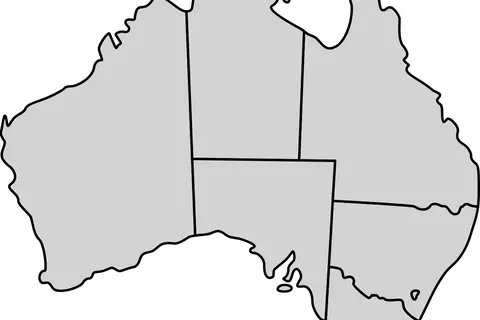 Map: Australia Map Statessimple