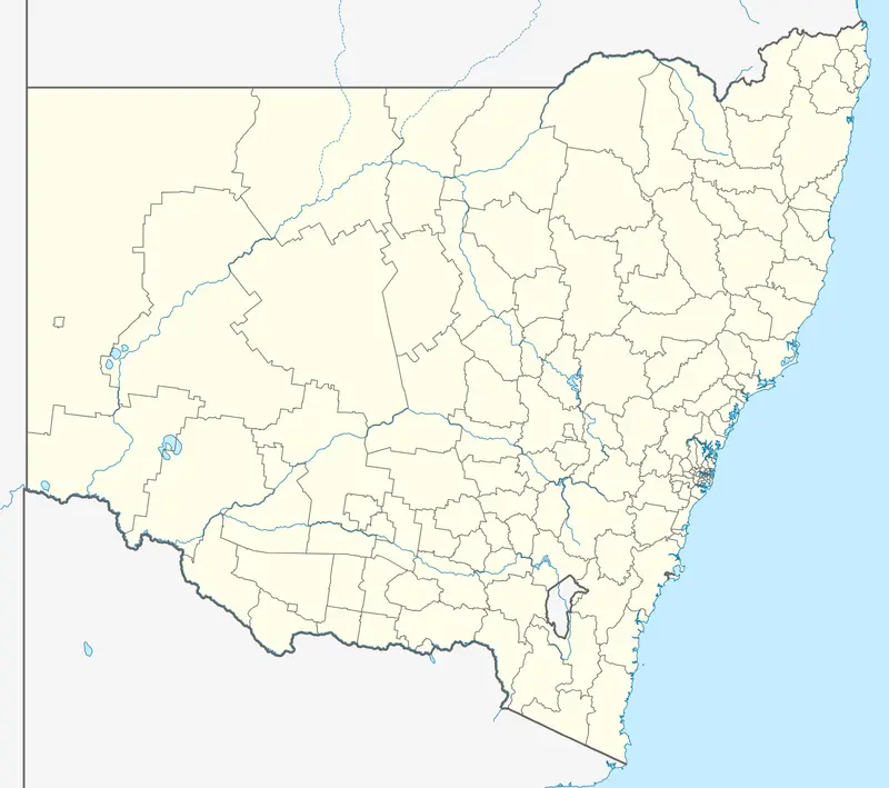 Map: Australia New South Wales Location Map