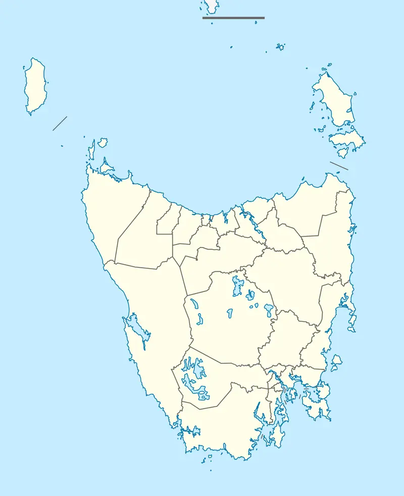Map: Australia Tasmania Location Map