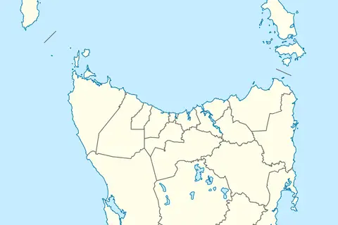Map: Australia Tasmania Location Map