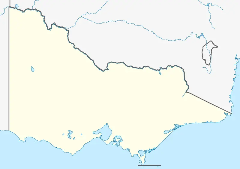 Map: Australia Victoria Location Map Blank