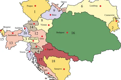 Map: Austriahungary Map