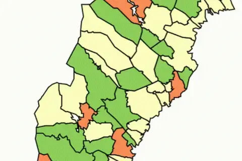 Map: Availability of housing in Sweden’s municipalities 2010-2016