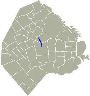 Map: Avenida Dr Honorio Pueyrredn Mapa